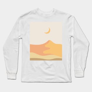 Boho minimal Landscape Long Sleeve T-Shirt